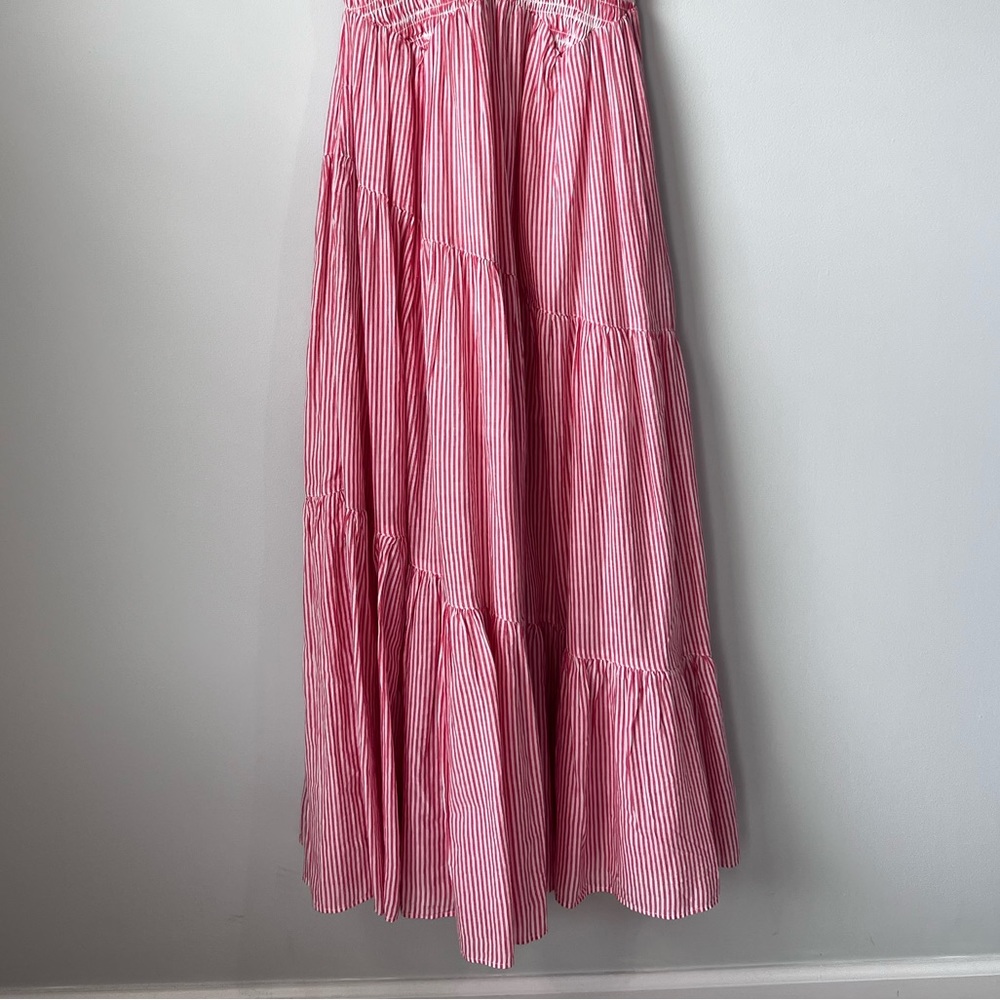 Free People Juno Smocked Tiered Maxi Dress Sz Xs Bohemian Flare Stripe Dress - Picture 12 of 16
